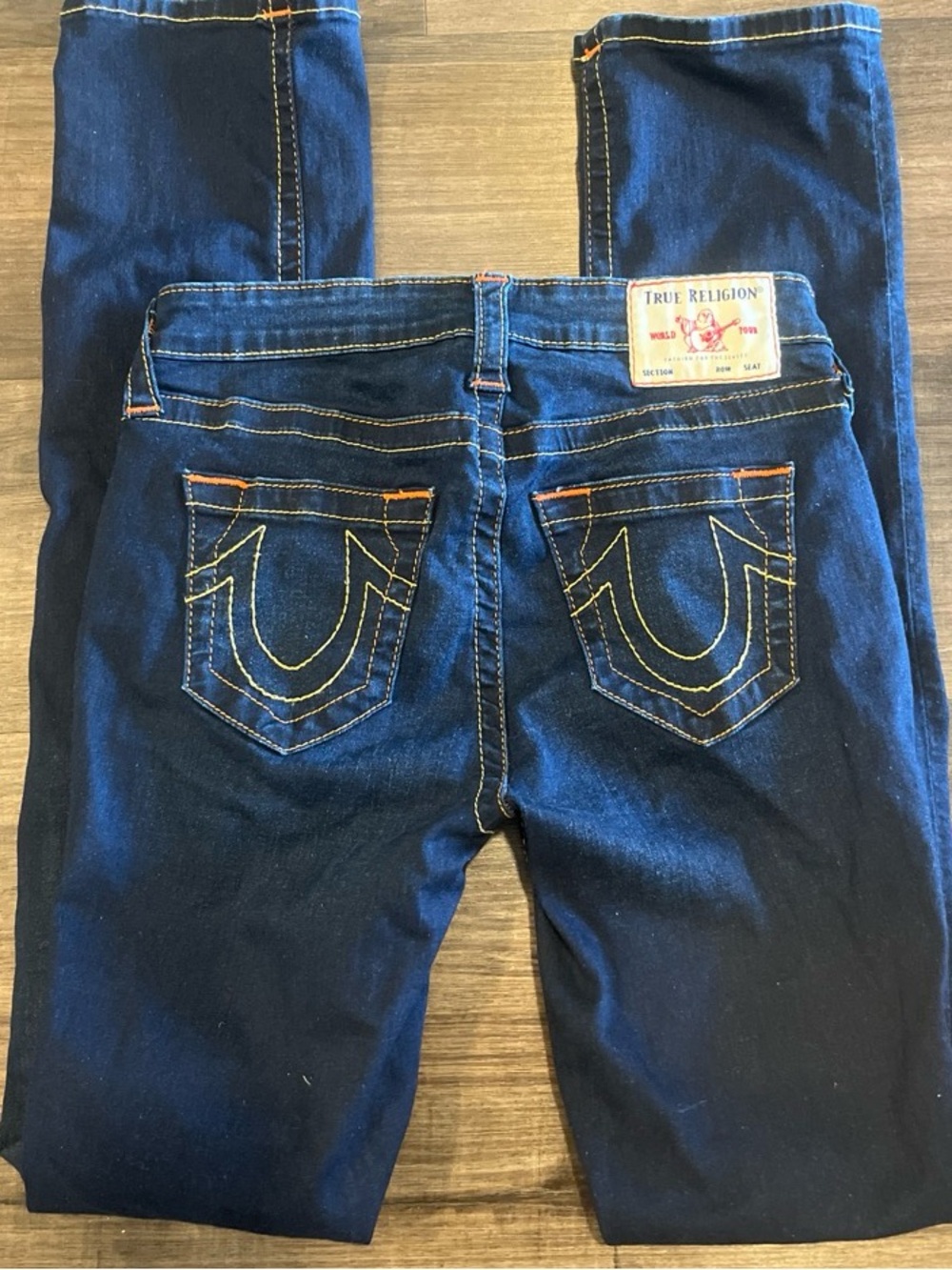 Vintage 2000’s True Religion Women’s Dark Indigo Straight Leg Jeans